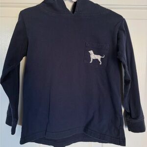 The Black Dog Kids Navy Long Sleeve Tee with Dog Pocket